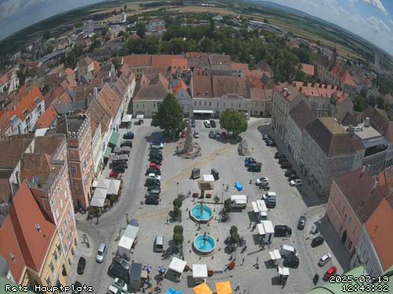 Reblaus Express - Hauptplatz Retz Webcam Reblaus Express